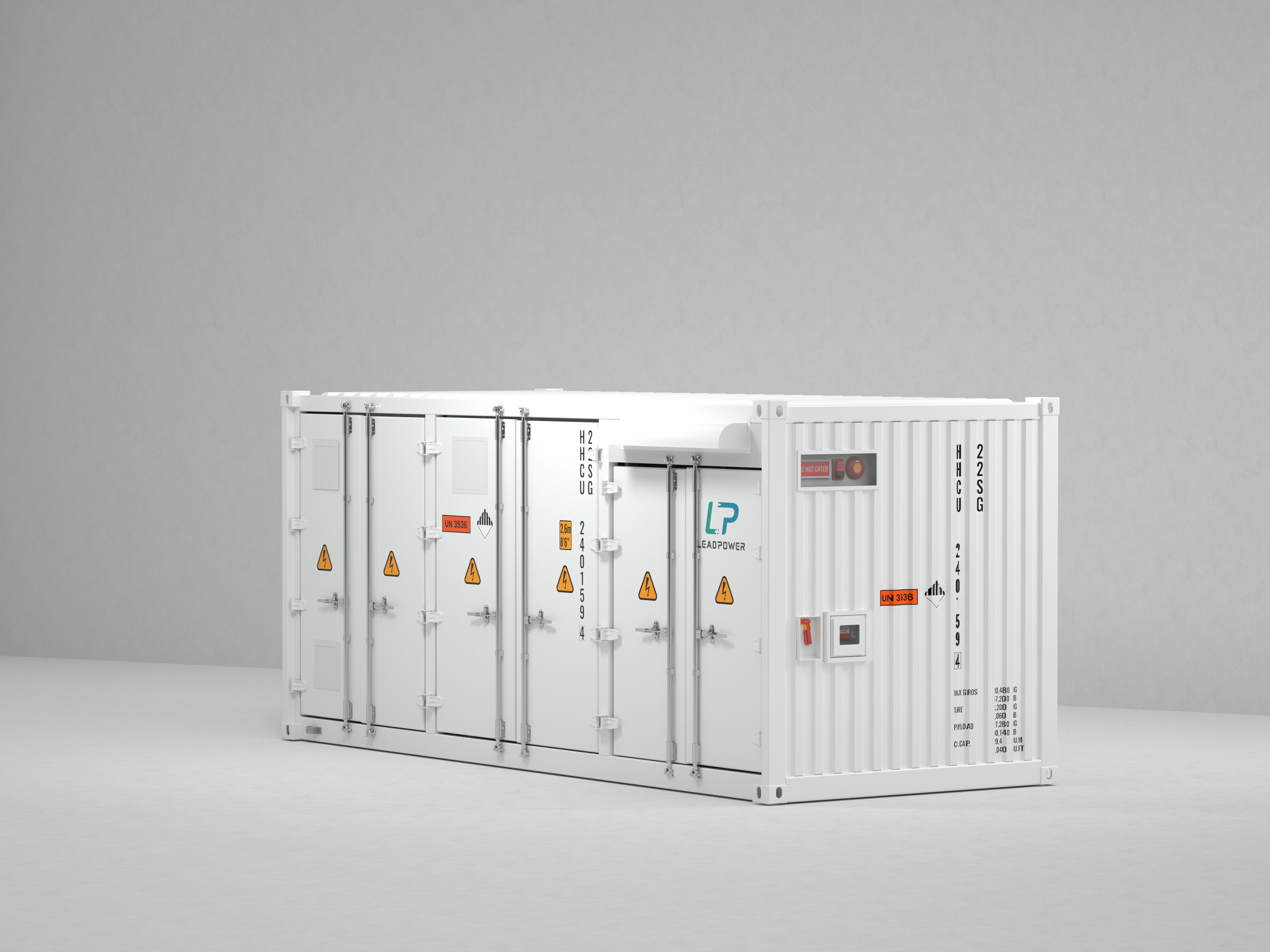 5MWh utility-scale containerized energy storage system - view 2